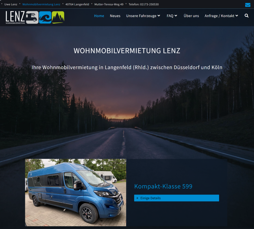 Wohnmobil-Vermietung Uwe Lenz